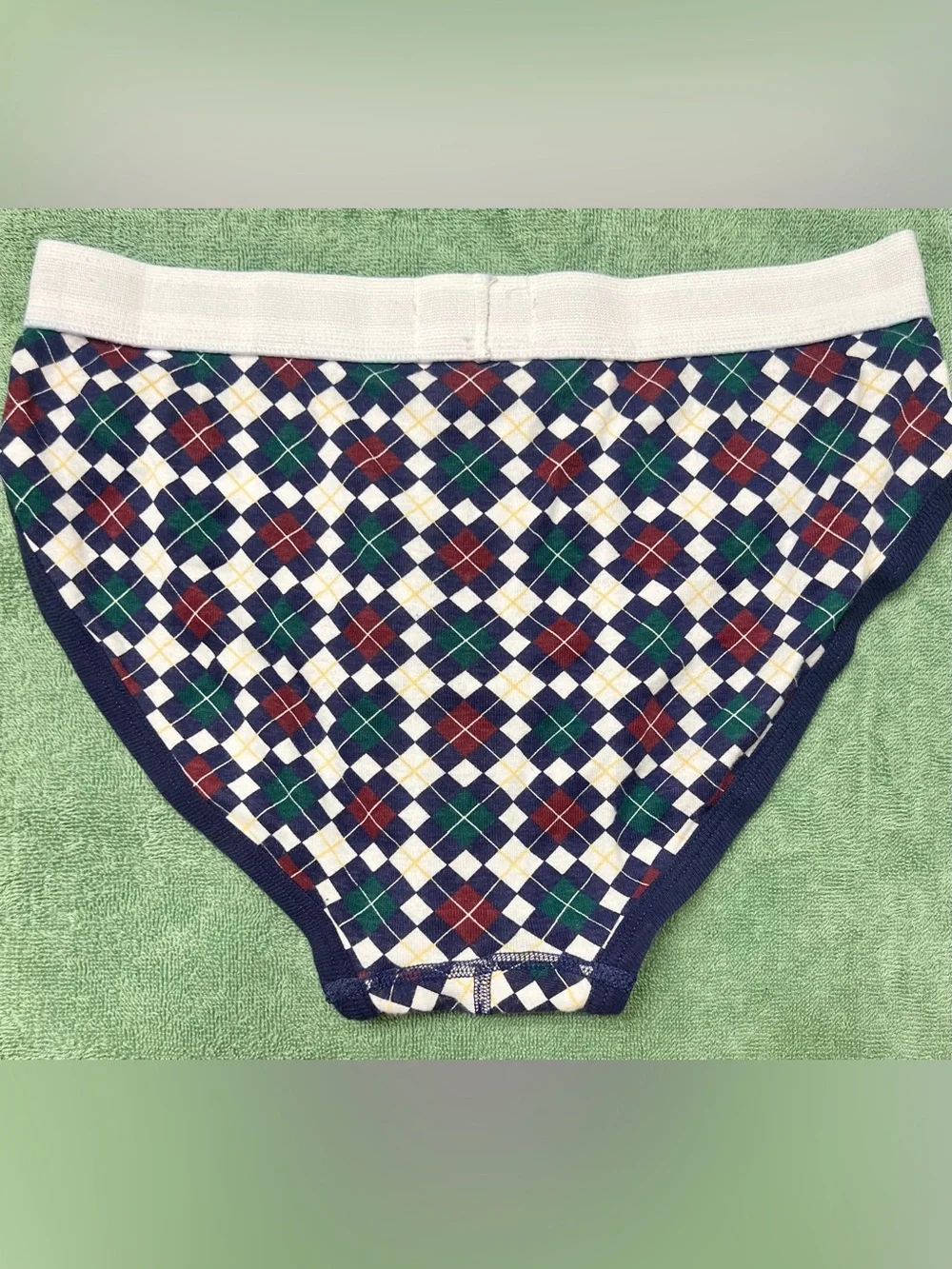 Stafford Men’s Striped Briefs in Burgundy, Green & Navy